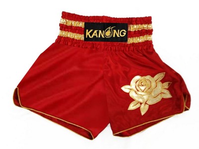 Pantaloncini da boxe donna Kanong : KNSWO-403-Rosso